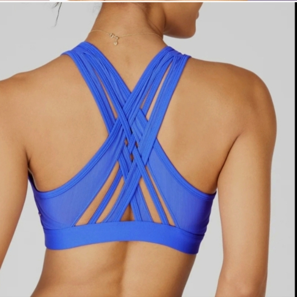 Fabletics Mesh Crossback Sports Bra